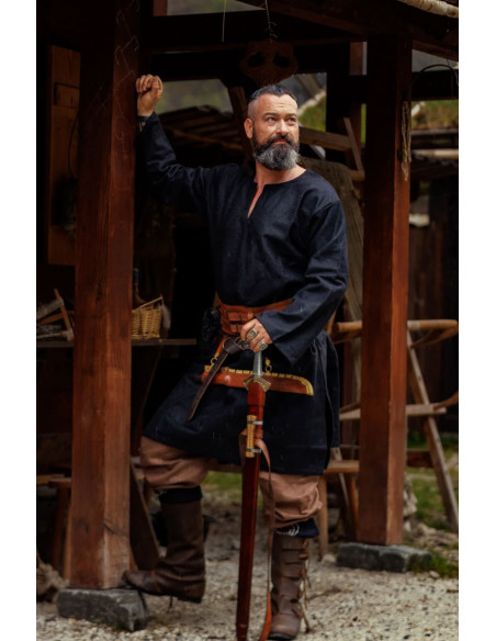 Tunique Olvisson Viking, laine noire