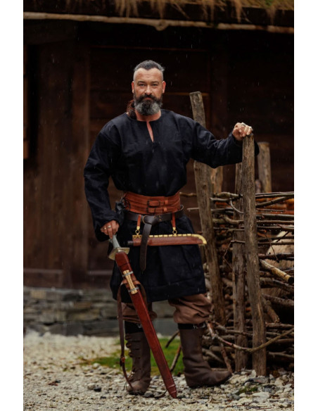 Tunique Olvisson Viking, laine noire