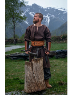 Tunique Olvisson Viking, laine marron