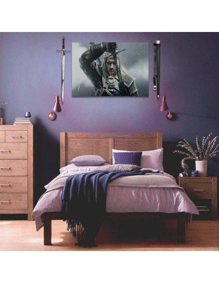 Pack bannière et épée Geralt de Riv...