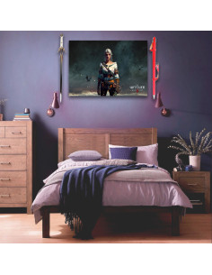 Pack bannière et épée The Witcher Wild Hunt III Ciri 2