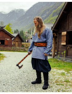 Tunique manches longues viking Torsten, bleu gris
