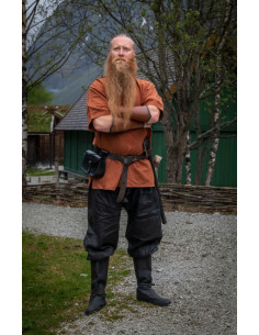 Pantalon Viking en lin Wodan, noir 2