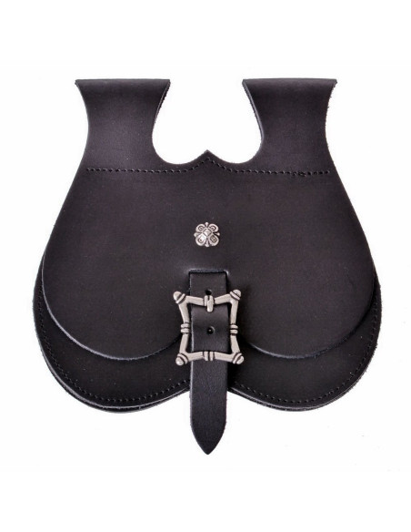 Sac médiéval XV-XVI siècles en cuir...