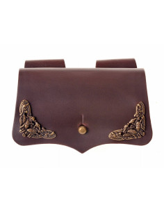 Sac en cuir de 5 potions avec fermeture à bouton (16,5 x... 2