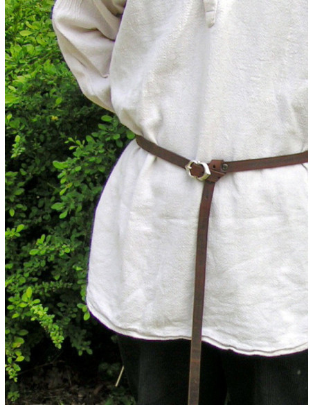 Ceinture médiévale étroite en cuir,...