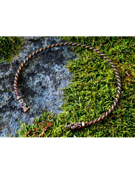 Têtes Torque Viking Gotland Dragon