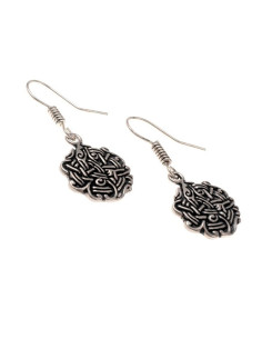 Boucles d'oreilles Viking avec nœuds entrelacés