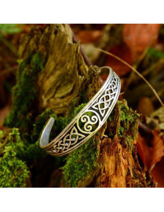 Bracelet celtique avec noeud et Trisquel