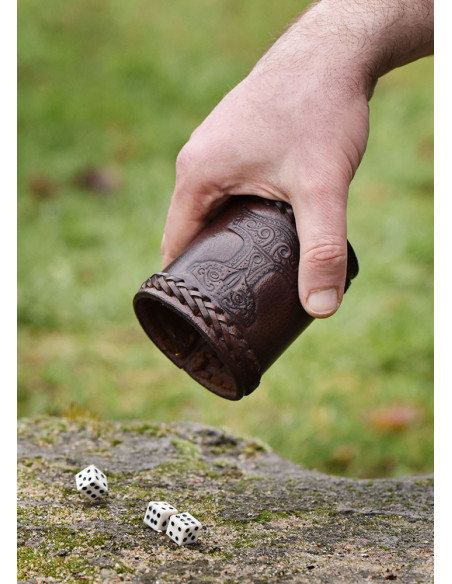 Marteau de Thor avec 3 dés authentiques