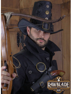 Johann Deluxe Chapeau de Chasseur de Sorcières, Noir