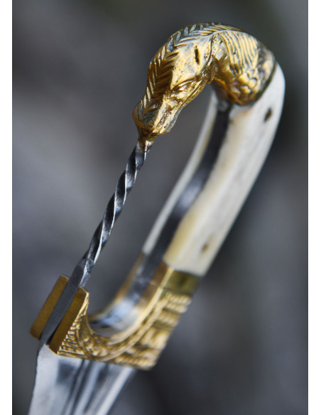 Falcata, Kopis avec couteau, manche...