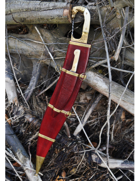 Falcata, Kopis avec couteau, manche...