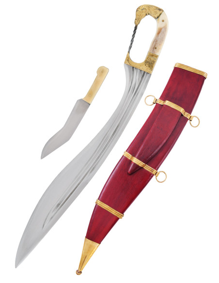 Falcata, Kopis avec couteau, manche...