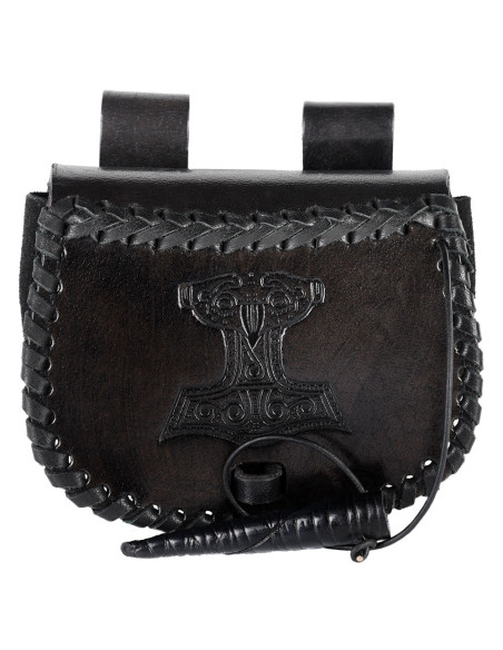 Sac viking Marteau de Thor en cuir...
