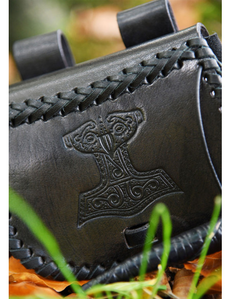 Sac viking Marteau de Thor en cuir...