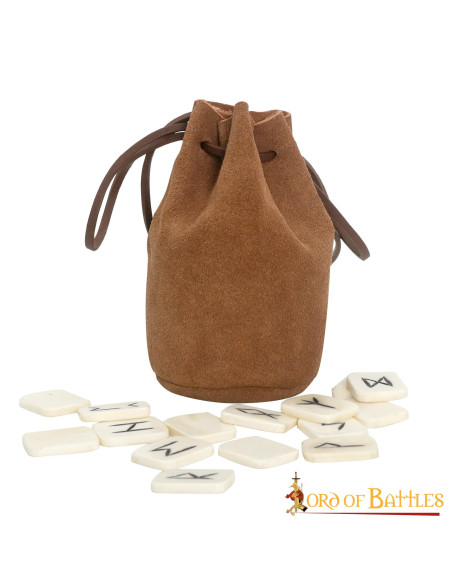 Ensemble de 25 runes d'os magiques...