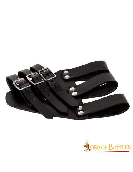 Baldric pour épées de rapière en cuir...