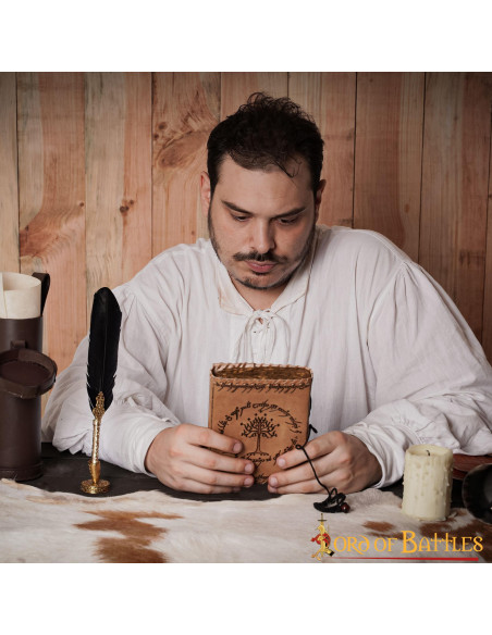 Journal de la Terre du Milieu en cuir...