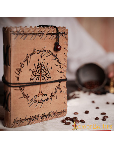 Journal de la Terre du Milieu en cuir...