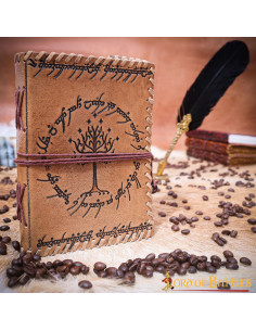 Journal de la Terre du Milieu en cuir fait main