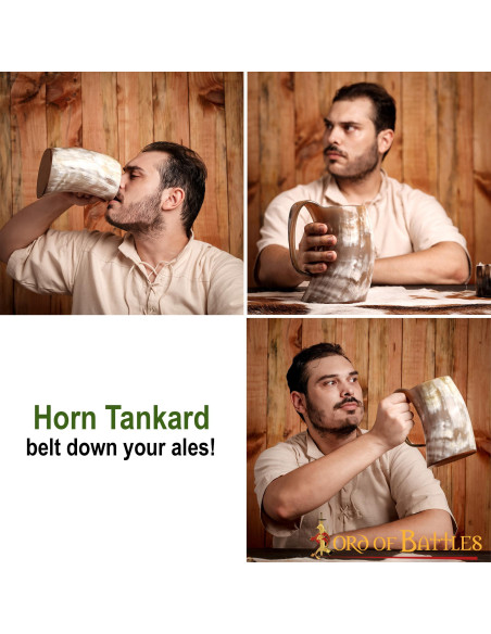 Jarre viking en corne de boeuf