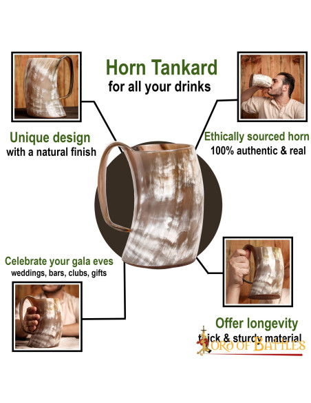 Jarre viking en corne de boeuf