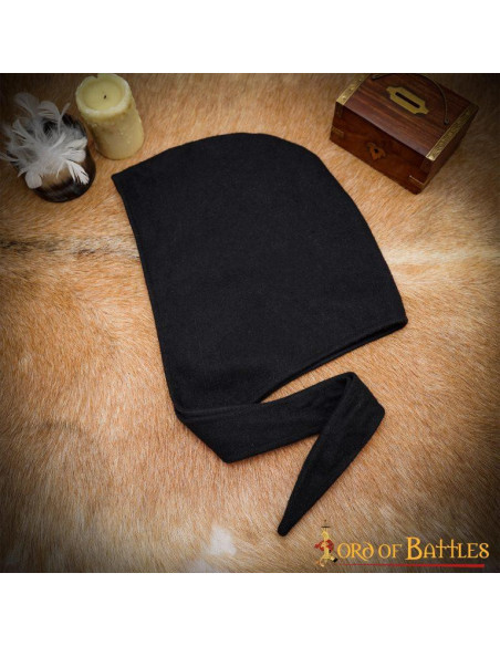 Bonnet paysan médiéval en laine