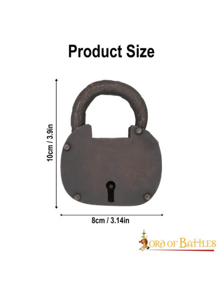 Cadenas de coffre de pirate forgé à...