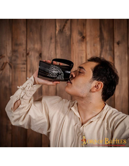 Chope de bière loup médiéval pour les...