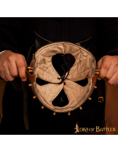 Casque médiéval Bacinete Klappvisor...
