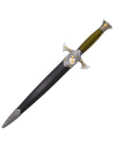 Poignard médiéval templier, pommeau croix finition bronze 2