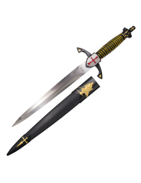 Black Templar poignard médiéval garde...