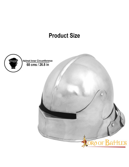 Casque médiéval allemand Sallet, avec...