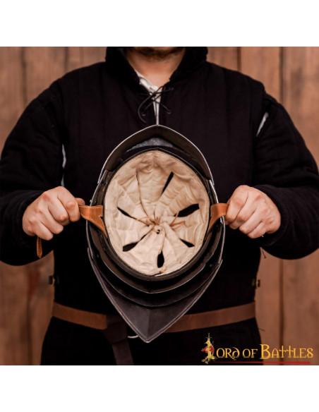 Casque médiéval allemand Sallet, avec...