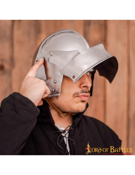 Casque médiéval allemand Sallet, avec...