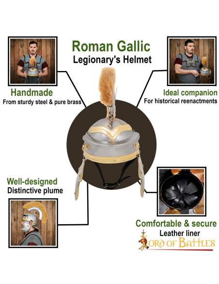 Casque de centurion romain avec...