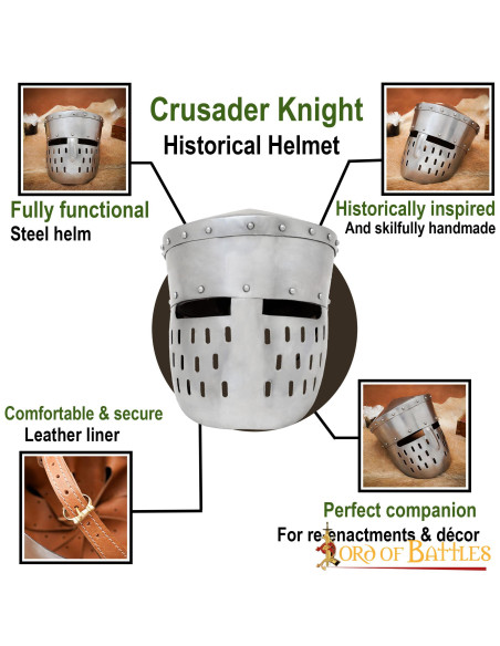 Casque de Chevaliers Croisés, S....