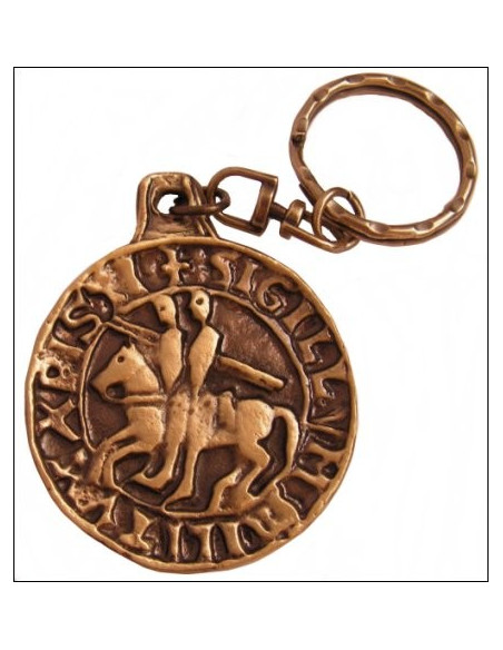 Porte-clés sceau templier
