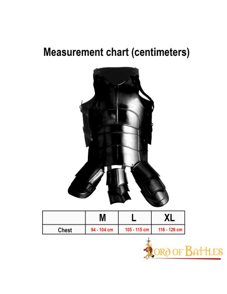 Cuirasse de chevalier médiéval...