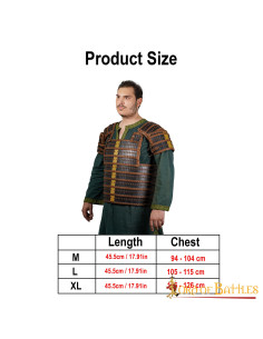 Armure lamellaire viking en cuir véritable 2