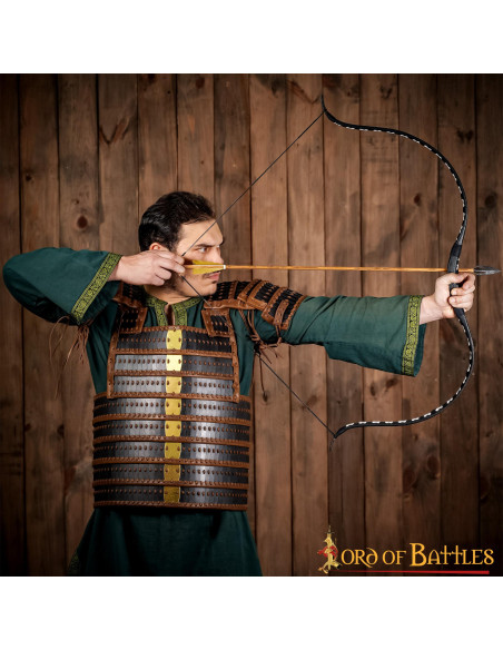 Armure lamellaire viking en cuir...