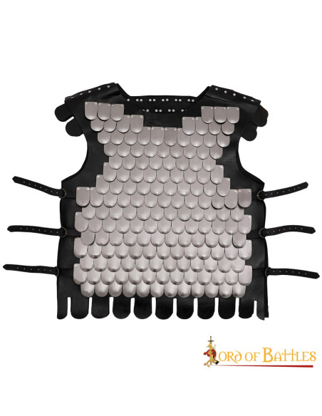 Armure viking en cuir et écailles LARP