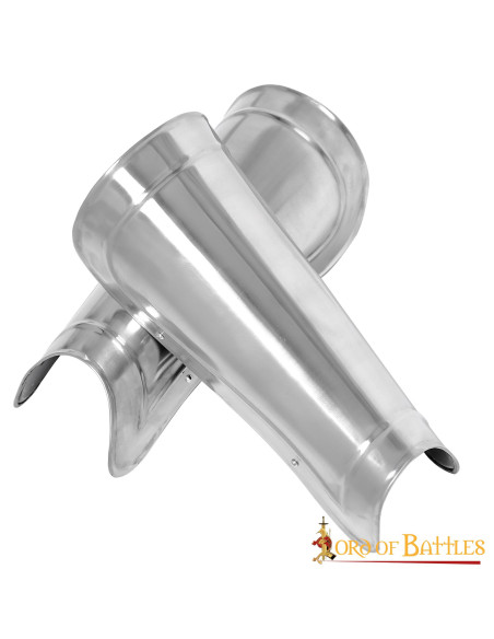 Grèves métallisées lisses Fantasy LARP