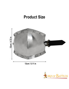 Coudière médiévale en acier doux, S. XIII-XIV 2