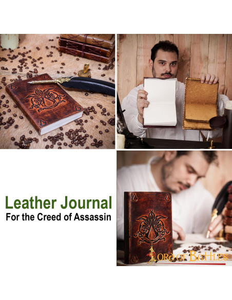 Journal Assassin Creed Notes en cuir