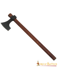 Hache barbu viking forgée à la main