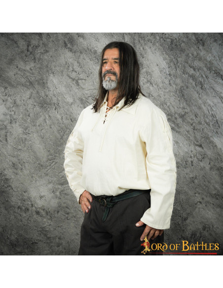 Chemise Médiévale Thor Homme Crème