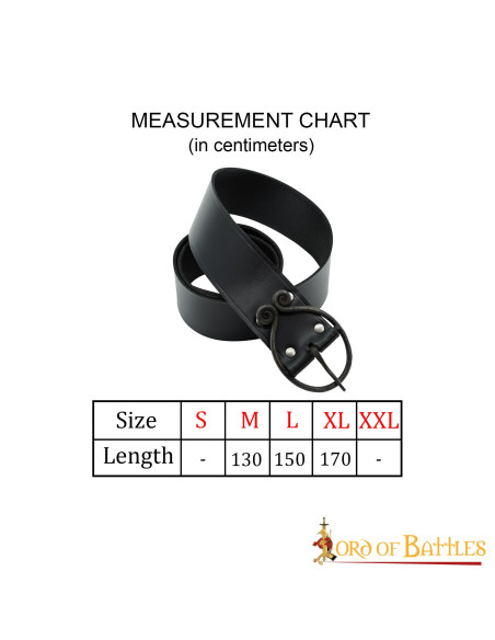 Ceinture médiévale Dark Age boucle en...