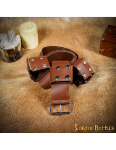 Ceinture en cuir faite à la main pour LARP et Cosplay
